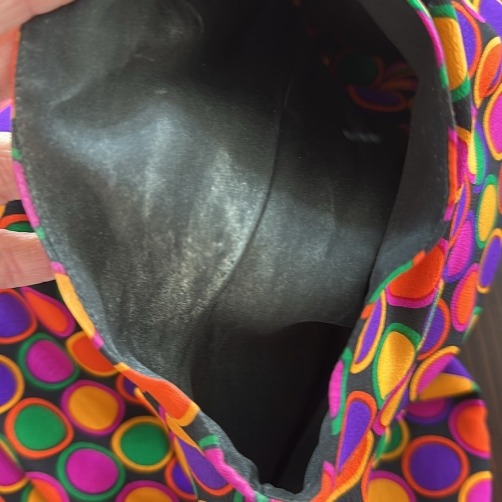 Harold's Vintage Colorful Polka Dot Mini Dress - Picture 12 of 13